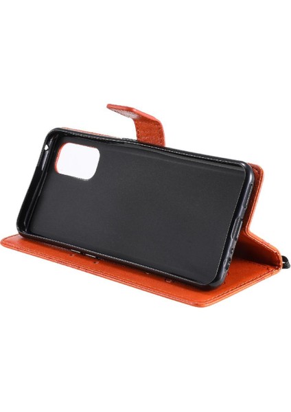 Kart Yuvası Standı Pu Deri ile Realme 7 Pro Flip Kickstand Için Flip Case (Yurt Dışından)
