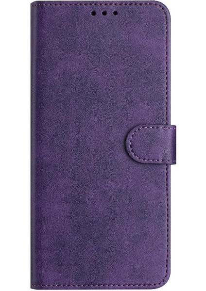 Kart Yuvası ile IPhone 11 Pro Max Saf Renk Pu Deri Için Flip Case (Yurt Dışından)