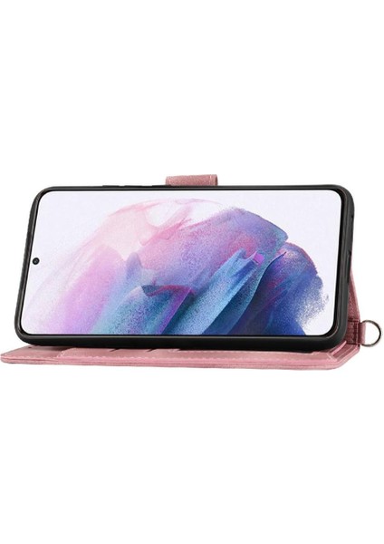 Samsung Galaxy S21 Artı Bileklik Çoklu Kredi Kartı Yuvaları Için Flip Case (Yurt Dışından)