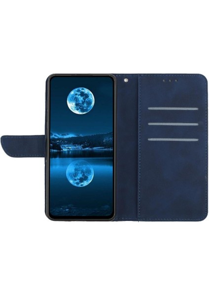 Realme C65 4g Için Flip Case Yüksek Kalite Tpu Dikiş Kabartmalı Yumuşak Pu (Yurt Dışından)