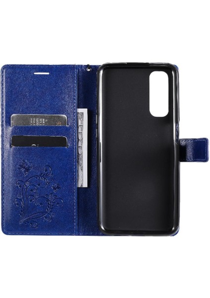 Kart Yuvası Standı ile Realme 7 Için Flip Case Pu Deri Flip Kickstand (Yurt Dışından) fiyatları