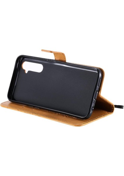 Kart Yuvası Standı ile Realme 6 Için Flip Case Pu Deri Manyetik Kapak Çevirin (Yurt Dışından) modelleri