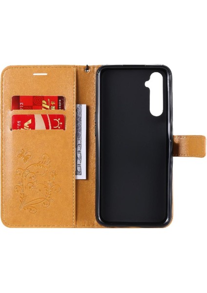 Kart Yuvası Standı ile Realme 6 Için Flip Case Pu Deri Manyetik Kapak Çevirin (Yurt Dışından) fırsatları