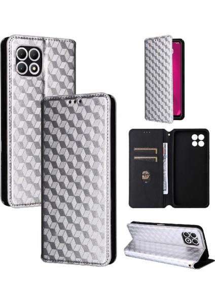 T-Cep T Telefon 2 5g Kart Yuvaları Tutucu 3D Desen Cüzdan Pu (Yurt Dışından)