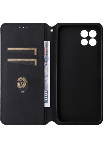 T-Cep T Telefon 2 5g Kart Yuvaları Tutucu 3D Desen Cüzdan Pu (Yurt Dışından)