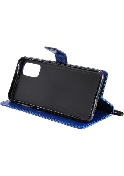 Kart Yuvası Standı Pu Deri ile Realme 7 Pro Flip Kickstand Için Flip Case (Yurt Dışından)