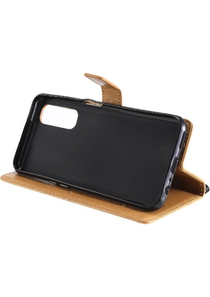Kart Yuvası Standı ile Realme 7 Için Flip Case Pu Deri Flip Kickstand (Yurt Dışından) modelleri