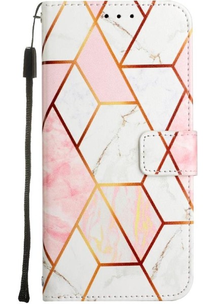 Huawei P Akıllı Artı 2019 Cüzdan Pu Deri Kickstand Mermer (Yurt Dışından)