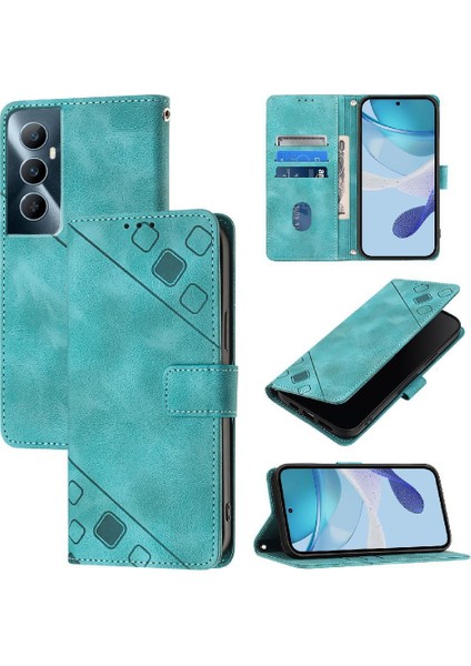 Realme C65 4g Manyetik Deri Cüzdan Kapak Çevirin Kart Tutucu (Yurt Dışından)