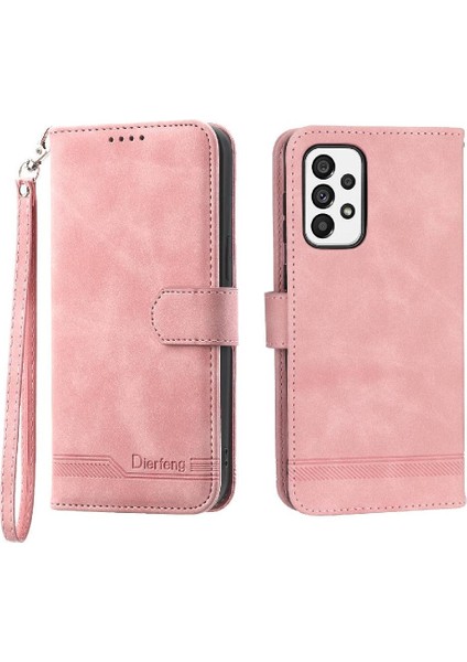 Samsung Galaxy A73 Kart Yuvaları Için Flip Case Bileklik Nakit Cep Prim (Yurt Dışından)