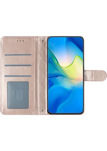 Samsung Galaxy A8 Artı 2018 Kickstand Manyetik Folio Kart Pu Için Flip Case (Yurt Dışından)