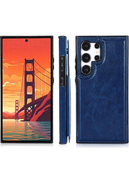 Samsung Galaxy S24 Ultra Kart Yuvaları Için Cüzdan Kılıf Pu Deri Çift (Yurt Dışından) indirimleri