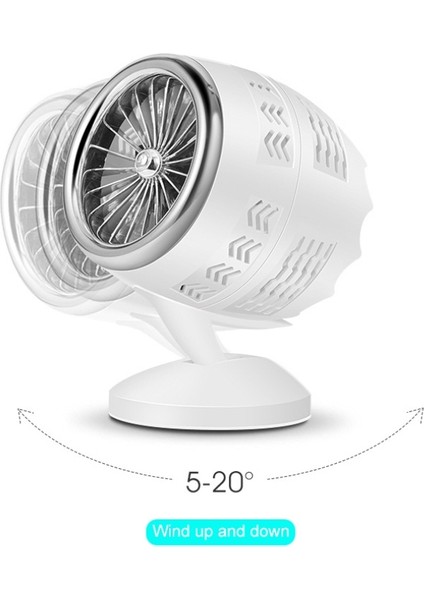 Mini USB Hava Konveksiyon Döngüsü Elektrikli Fan Hava Soğutucu Siyah (Yurt Dışından)