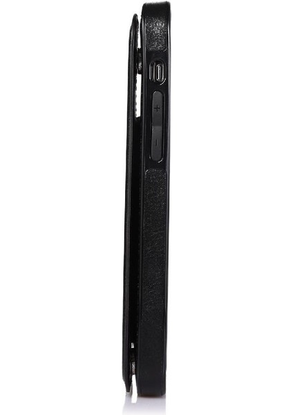 Kart Sahibi ile IPhone 13 Pro Max Pu Deri Kart Yuvaları Için Cüzdan Kılıf (Yurt Dışından)