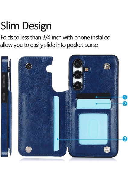 Kart Tutucu Kickstand ile Samsung Galaxy S23 Kart Yuvaları Için Cüzdan Kılıf (Yurt Dışından) fırsatları
