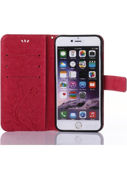 IPhone 6 Bilek Kayışı Manyetik Kapatma Kart Tutucu Kickstand Için Filp Durumda (Yurt Dışından)