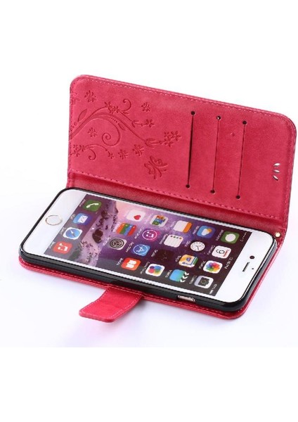 IPhone 6 Bilek Kayışı Manyetik Kapatma Kart Tutucu Kickstand Için Filp Durumda (Yurt Dışından)