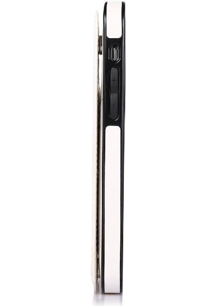 Kart Tutucu Çift Manyetik ile IPhone 12 Mini Kickstand Için Cüzdan Kılıf (Yurt Dışından)