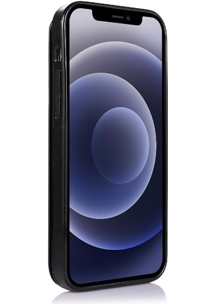 IPhone 12 Için Cüzdan Durumda Çift Manyetik Toka Kart Yuvaları ile Kickstand (Yurt Dışından)