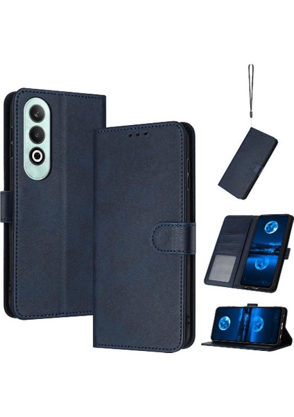 Toka ile Oneplus Nord Ce4 Için Flip Case Saf Renk Pu Deri ile (Yurt Dışından)