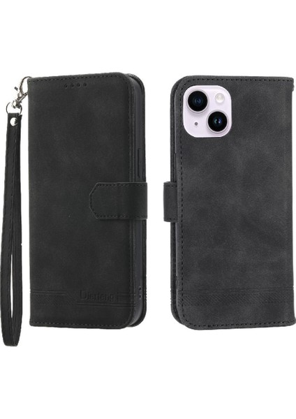 IPhone 14 Için Flip Case Artı Premium Kart Yuvaları Manyetik Kapatma Nakit (Yurt Dışından)