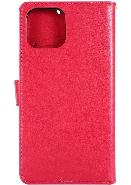 IPhone 14 Için Filp Durumda Pro Max Pu Deri Kart Tutucu Kickstand Bilek (Yurt Dışından)