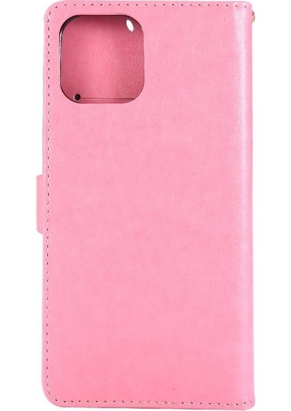 IPhone 14 Için Filp Durumda Pro Max Pu Deri Kart Tutucu Kickstand Bilek (Yurt Dışından)