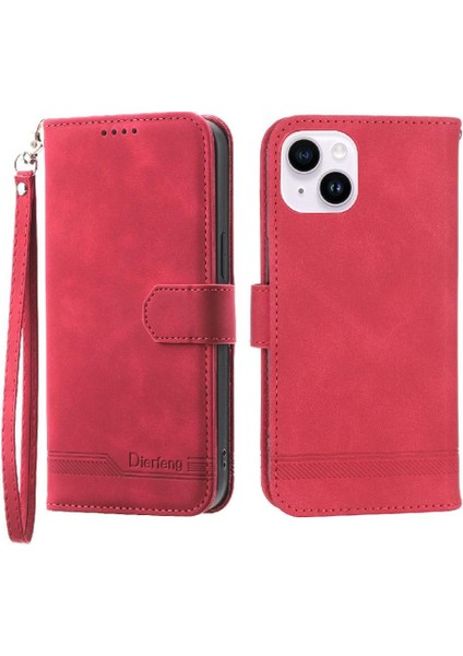 IPhone 14 Için Flip Case Artı Premium Kart Yuvaları Manyetik Kapatma Nakit (Yurt Dışından)