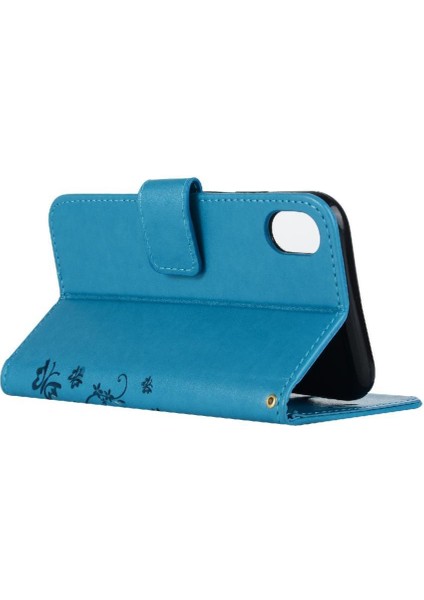 IPhone Xr Kickstand Manyetik Kapatma Kart Tutucu Bilek Kayışı Için Filp Durumda (Yurt Dışından)