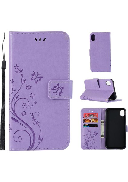 IPhone Xs Max Manyetik Kapatma Kickstand Pu Deri Bilek Için Filp Durumda (Yurt Dışından)