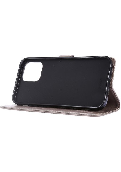 IPhone 13 Için Filp Durumda Pro Max Kickstand Kart Tutucu Pu Deri Bilek (Yurt Dışından)