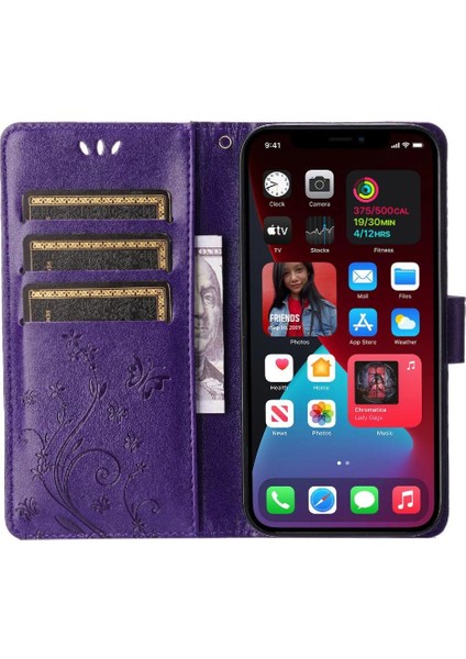 IPhone 15 Için Filp Durumda Pro Max Kart Tutucu Pu Deri Manyetik Kapatma (Yurt Dışından)