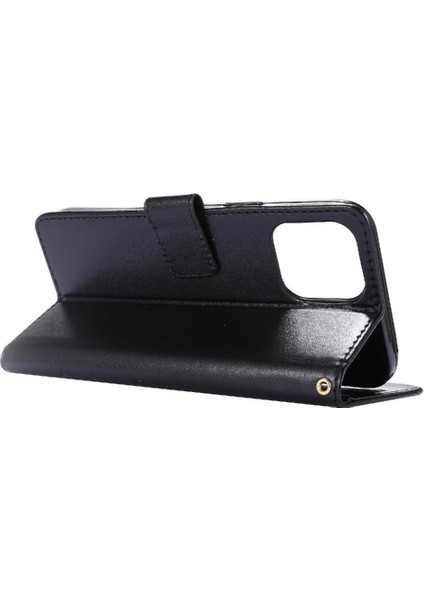 IPhone 14 Için Filp Durumda Pro Kart Tutucu Kickstand Bilek Kayışı Manyetik Pu (Yurt Dışından)