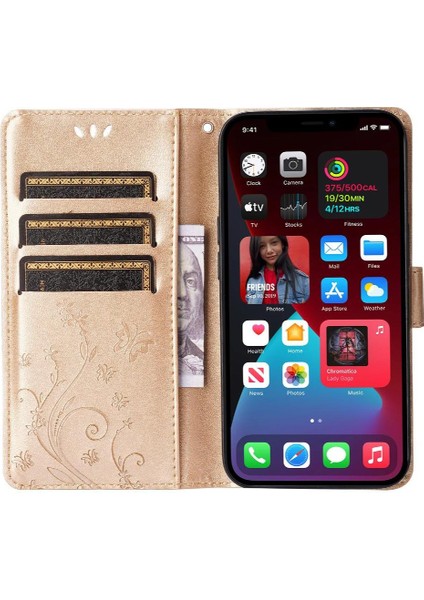 IPhone 15 Için Filp Durumda Pro Max Kart Tutucu Pu Deri Manyetik Kapatma (Yurt Dışından)