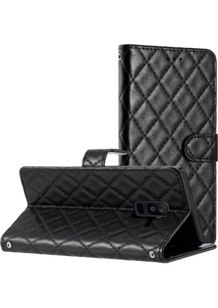 Samsung Galaxy A6 Artı 2018 Kickstand Pu Deri Cüzdan Tpu Için Flip Case (Yurt Dışından)