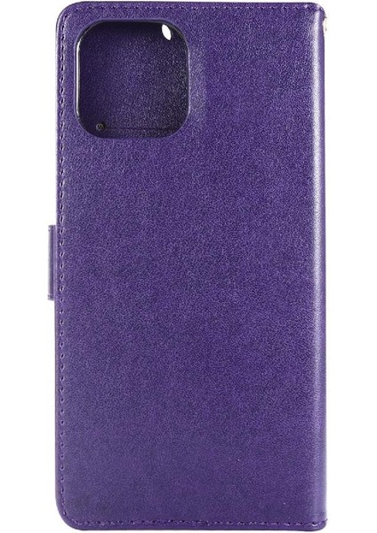 IPhone 13 Için Filp Durumda Pro Max Kickstand Kart Tutucu Pu Deri Bilek (Yurt Dışından)