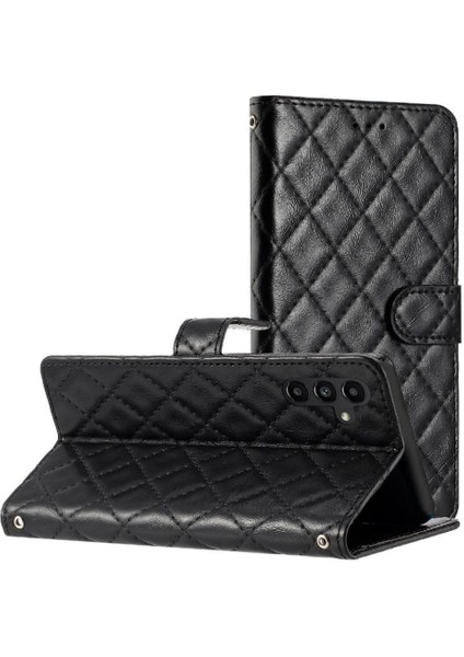 Samsung Galaxy A34 5g Için Flip Case Pu Deri Cüzdan Kickstand Manyetik (Yurt Dışından)
