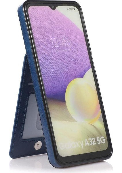 Kredi Kartı Cüzdanı Manyetik ile Samsung Galaxy A32 5g ile Uyumlu (Yurt Dışından)