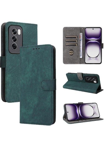 Oppo Oppo 12 5g Pu Deri Kart Yuvaları Için Kılıf Kapak Manyetik Kapatma Rfıd (Yurt Dışından)