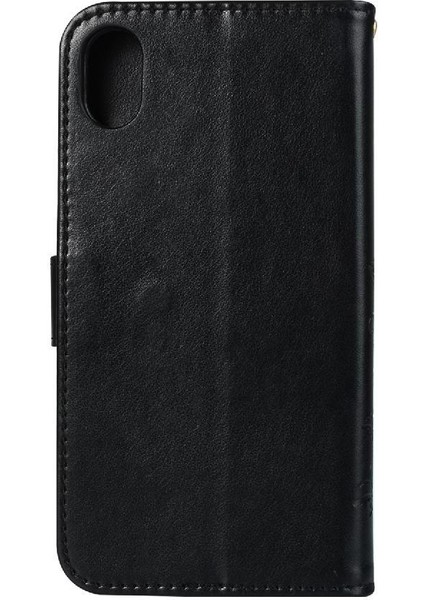 IPhone Xs Max Manyetik Kapatma Kickstand Pu Deri Bilek Için Filp Durumda (Yurt Dışından)
