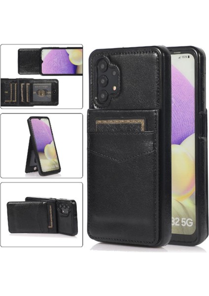 Kredi Kartı Cüzdanı Manyetik ile Samsung Galaxy A32 5g ile Uyumlu (Yurt Dışından)