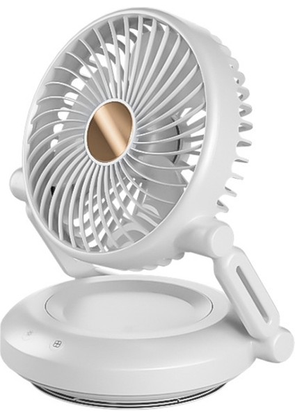 Dönebilen LED Gece Lambası Katlanır Fanlı Plug-In Model Beyaz (Yurt Dışından)