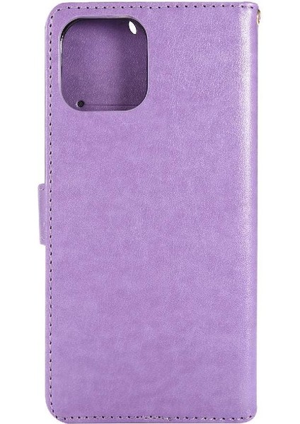 IPhone 13 Için Filp Durumda Mini Pu Deri Kickstand Bilek Kayışı Manyetik (Yurt Dışından)