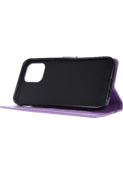 IPhone 13 Için Filp Durumda Mini Pu Deri Kickstand Bilek Kayışı Manyetik (Yurt Dışından)