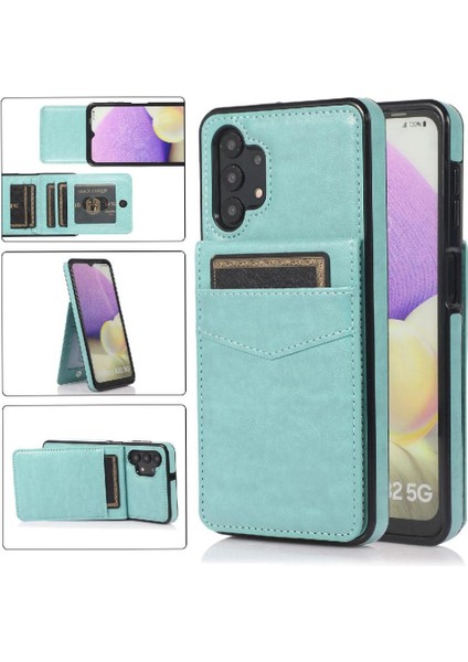 Kredi Kartı Cüzdanı Manyetik ile Samsung Galaxy A32 5g ile Uyumlu (Yurt Dışından)