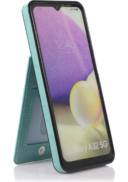 Kredi Kartı Cüzdanı Manyetik ile Samsung Galaxy A32 5g ile Uyumlu (Yurt Dışından)