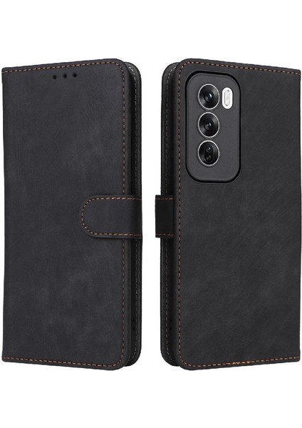 Oppo Oppo 12 5g Pu Deri Kart Yuvaları Için Kılıf Kapak Manyetik Kapatma Rfıd (Yurt Dışından)