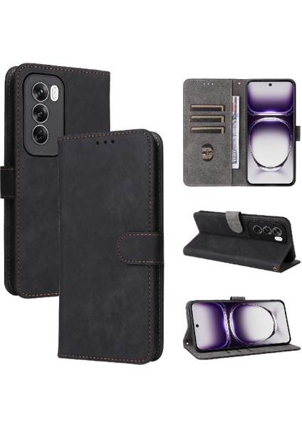 Oppo Oppo 12 5g Pu Deri Kart Yuvaları Için Kılıf Kapak Manyetik Kapatma Rfıd (Yurt Dışından) indirimleri