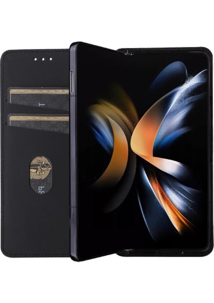 Samsung Galaxy Z Için Flip Case Fold 6 3D Desen Pu Deri Manyetik Kart (Yurt Dışından) modelleri