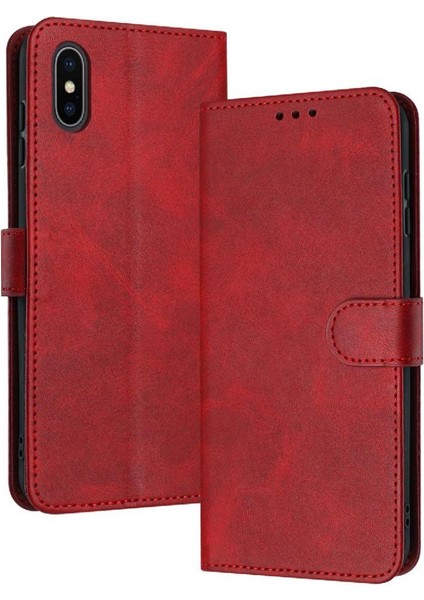 Saf Kart Yuvası ile IPhone X/xs Kickstand Pu Deri Için Flip Case (Yurt Dışından)
